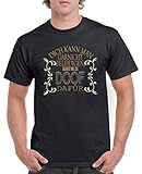 Comedy Shirts - Dich kann man garnicht beleidigen. - Herren T-Shirt - Schwarz/Hellbraun-Beige Gr. 5XL