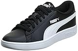 PUMA Unisex Smash v2 L Sneaker, Black White, 46 EU