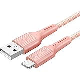 SHULIANCABLE USB Typ C Kabel, USB C 2.0 Schnellladekabel, für Samsung, MacBook, Sony, LG, HTC 10 und mehr (1 Meter, Pink)