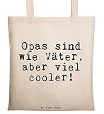 Mr. & Mrs. Panda Tragetasche mit Spruch Opas sind wie Väter, Aber viel Cooler!