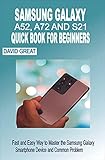 SAMSUNG GALAXY A52, A72 AND S21 QUICK BOOK FOR BEGINNERS: Fast and Easy Way to Master the Samsung Galaxy Smartphone Devices with and Common Problems (English Edition)