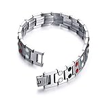 ZDXNNX Wunderbar Titan Stahl Armbänder, Magnetische Für Herren Doppel Starke Gesundheit Magnetarmband Schmerzlinderung Für Arthritis Und Karpaltunnel Unisex