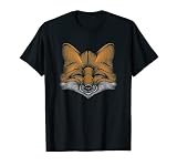 Fuchs Motiv aus Linien Fox Design Tiere T-Shirt T-S