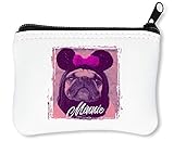 Good Girl | Minnie Pug | Animal Collection | Cool T Shirt | Nice to | Super | Osom | Popular Mouse | Yolo Swag Reißverschluss-Geldbörse Brieftasche Geldbö