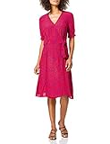 Tommy Hilfiger Damen Viscose Crepe WRAP Knee Dress SS Lssiges Kleid, Rot, 40