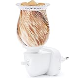 SALKING Steckdose Duftlampe Für Wachs, Gras Nachtlicht Für Duftwachs, Wachs Torte Brenner, Wachs wärmer Mit LED Bulb, Duft Wärmer Nachtlicht, Kerzenwärmer Lampe für Schlafzimmer Bü