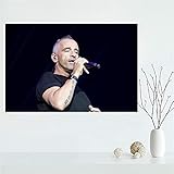 Yiwuyishi Personalisierte Eros Ramazzotti Poster Wohnkultur Mode Material Leinwand Wand Poster Personalisierte Poster 50x70cm (19.68x27.55 in) P-1738