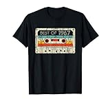 54th Birthday Gifts Best Of 1967 Retro Cassette Tape Vintage T-S