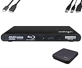 Archgon Style UHD Externer 4K-Ultra HD BD Player, Blu-ray BDXL Brenner extern für PC USB 3.0 / -C, M-Disk, Schutzbox, externes UHD BluRay Laufwerk, Alu schw