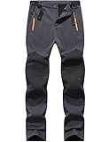 BenBoy Herren Schneehose Ski-Outdoorhose Wasserdicht Winddicht Fleece Cargo Wanderhose - G