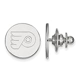 Schöne Sterling Silber Rh Beschichtete NHL LogoArt Philadelphia Flyers E