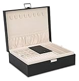 BBGSFDC Aufbewahrungsbox Reise Schmuck Organizer Aufbewahrungskofferhalter Slot Schmuck Box Organizer Display Tablett Schmuckkiste Geschenk Schmuck Aufbewahrungsbox
