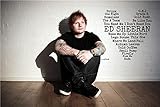 Sanguolun Wandbild Leinwand ed Sheeran Poster Posterdruck Wand Posterdruck Druck Poster Print 60x90