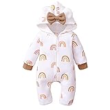 HuiSiFang Baby Overall Mädchen Jungen Schneeanzug Overall mit Kapuze Winter Baumwolle Overal Winter mit Kapuze Strampler Kinderkleidung Outfits für Kinder Frühling