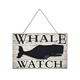 by Unbranded Holzschild Wal Uhr Sperma Wal Moby Dick Schwarzwal nautische Küche Esszimmer Wohnzimmer Bar Cafe Dekor Holz Küche Wanddek