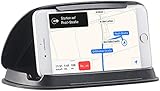 Lescars Navi Halterung Auto: Universal-Mobilgeräte-Halterung fürs Armaturenbrett, bis 11,5cm Breite (Kfz Handyhalterung)