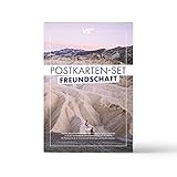 VISUAL STATEMENTS® Postkarten Set LIEBE, FREUNDSCHAFT; GLÜCKSBRINGER mit Sprüchen/verschiedene Varianten/verschiedene hochwertige Spruchkarten (Freundschaft)
