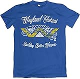 Teamzad Weyland Yutani Building Better Alien Weapons Blue T Shirt Larg