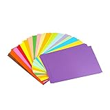 Erlliyeu Buntpapier Farbigen A4 Kopierpapier Papier mehr Spaß am Basteln Gestalten Dekorieren Zuschnitt-Papier 100 Blätter 10 Verschiedene Farben für DIY Kunst Handwerk (20 * 30cm)