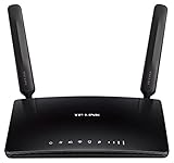 TP-Link TL-MR6400 WLAN N300 4G LTE Router (150 Mbit/s im Download, 300 Mbit/s 2,4GHz), frei konfigurierbarer LAN/WAN-Port) schw