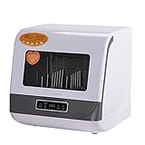 yunyun Tragbare Arbeitsplatte Spülmaschine,multifunktions Vollautomatik Geschirrspüler,compact Mini Geschirrspülermit 3 Waschprogrammen Und Trockenfunktion (45 X 40,5 X 45cm)