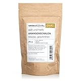 Orangenschalen getrocknet, geschnitten, 250g - perfekt zum Kochen, Backen und für Tee - im Standbodenbeutel von w