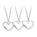BFPFRPY Halskette,3Pcs Frauen Halskette Temperament Anhänger Freundin Geschenk Kreative Accessoires Sp
