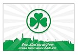 Flaggenfritze Zimmerflagge SpVgg Greuther Fürth - 90 x 140 cm + gratis Aufkleb