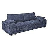 Samuel 3-Sitzer Sofa 241 cm x 95 cm x 85 cm gemütliches Sofa mit hohem Sitzk