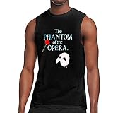 AOOEDM Das Phantom der Oper Tank Top Herrenmode Ärmellose T-Shirt Workout Gym Muskelw
