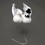 Taubenpaar m. Hut u. Schleier, Hochzeit/TOP Preis !!! (13cm mittel)