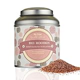 MY TIME Rooibos Tee, südafrikanischer Rotbuschtee, Biozertifiziert, in stylischer Schmuckdose, Packung enthält 125 g