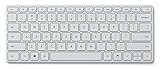 Microsoft Designer Compact Keyboard (deutsches QWERTZ Tastaturlayout, Monza Grau, kabellos)