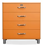 Tenzo 5124-017 Malibu - Designer Kommode 92 x 86 x 41 cm, MDF lackiert, orang