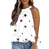 LOPILY Damen Tank Top Leibchen Schmetterling Gedruckt Neckholder Weste Abend Party Tops Sommer Camisole Weste Crop Bluse Oberteil Bustier Schulterfrei Kurz Trägershirts Top