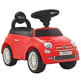 vidaXL Rutschauto FIAT 500 Rot Kinderauto Kinderfahrzeug R