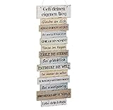 Bada Bing Wandschild Lebenseinstellung Motivation - Gehe deinen eigenen Weg - ca. 41 x 15 cm Familie Schulkind Jugendweihe Bild Planken Optik Holz Spruch Schild Deko Geschenk Wandbild Vintage 09