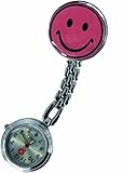 Tiga-Med Schwesternuhren - 09-5055 2er Set - Kitteluhr Smiley pink- mit Clip