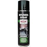 MEM Bitumen-Spray, Zur Abdichtung und für kleinere Reparaturen, Für verschiedene Untergründe, Schnelltrocknend, Schwarz, 500