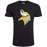 New Era - NFL Team Logo Minnesota Vikings T-Shirt, Schwarz, M