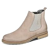 Tamaris Damen 1-1-25056-27 Chelsea-Stiefel, Taupe NUBUC, 37 EU