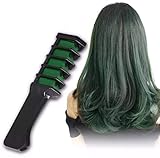 Haarkreide Kamm, grün, für 1 Tages Anwendung, schöner Color Effekt, leicht auswaschbar, Festivalkracher und Weggeh taug