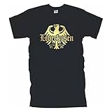 T-Shirt Leverkusen Meine Heimat Meine Liebe Städteshirt heimatverbunden patriotisch stolz Fanshirt Baumwolle große Größen (SFU08-03a) L