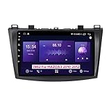 RIYIFER Android 10 Auto-Player-Stereo-Haupteinheit ​ Für Mazda 3 BL 2010-2012 mit 9-Zoll-Touchscreen unterstützung Lenkradsteuerung Auto-FM-Radio GPS-Navigation Bluetooth WiFi DSP TPMS,3g+32g,9 IN