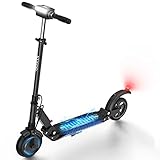 urbetter Elektroscooter Erwachsene 30km Elektro Roller 350W Elektroroller 30kmh E Roller mit LCD-Display Wasserdichter Faltbarer E Tretroller , 8' Vollreifen E Scooter (Schwarz)