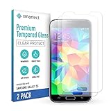 smartect Schutzglas kompatibel mit Samsung Galaxy S5 / S5 NEO [2 Stück] - Tempered Glass mit 9H Härte - Blasenfreie Schutzfolie - Anti-Kratzer Display