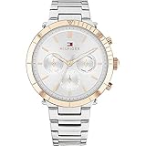 Tommy Hilfiger Damen Analog Quarz Uhr mit Edelstahl Armband 1782348