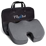 Flexlet ® Sitzkissen ergonomisch – versch. Härtegrade für Ihr Körpergewicht, stark druckentlastend, Wellness für Ihren Alltag, Grau, Steißbeinkissen [70-90kg]