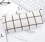 Mäppchen Etui Einfaches Kariertes Federmäppchen Mit Großem Fassungsvermögen, Federmäppchen, Schulmäppchen, Aufbewahrungstasche Für Kleine Geg