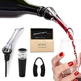 Weinbelüfter, Ausgießer, Dekanter-Set für Damen und Herren, Weinliebhaber/Weinzubehör, Geschenkbox